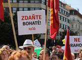 Protest pořádaný KSČM proti zdražování, nárůstu ch...