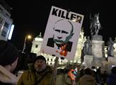 Demonstrace na podporu Ukrajiny, kterou pořádal sp...