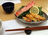 Krabí maso z Kamčatky v japonské restauraci Yamato