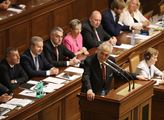 Projev prezidenta Miloše Zemana na podporu vyslove...