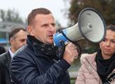 Finančník Pavol Krúpa na demonstraci za práva náje...