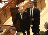 Projev prezidenta Miloše Zemana na podporu vyslove...