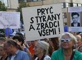 Organizátoři „Václaváků“ ponesou do sněmovny petici za odstoupení Babiše. Chtějí jednat i přímo s premiérem