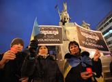 Účastníci připomínky Palachova činu protestovali proti Zemanovi
