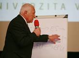 Prezident Václav Klaus při přednášce na ČZU