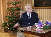 Vánoční poselství prezidenta Miloše Zemana ze zámk...