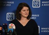 Ministryně Maláčová: Investice do rodin je investicí do dobře fungující společnosti