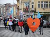 Pochod na podporu krymských Tatarů, který vyvrchol...