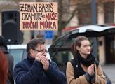 Výstražná stávka studentů v Ostravě na Masarykově ...