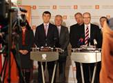 ČSSD, ANO a KDU-ČSL budou dnes opět jednat o koalici