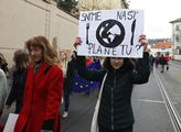 Místo školy znovu protest. Stovky studentů se bouřily v Praze kvůli klimatu