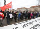 Protest proti zbrojním dodávkám na Ukrajinu a prov...