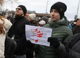 Protest proti zbrojním dodávkám na Ukrajinu a prov...