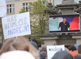 Protest za nezávislost justice v Ostravě