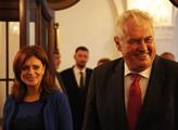 Prezident Miloš Zeman ve sněmovně přednesl projev,...