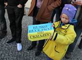 Protest na podporu Ukrajiny