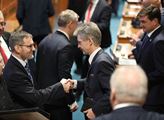 Miloš Vystrčil jako nově zvolený předseda Senátu p...