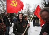 Příznivci komunistů uctili památku "Vítězného únor...