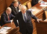 Prezident Miloš Zeman pronesl proslov ve sněmovně....