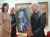 Václav Klaus dostal v galerii "portrét"