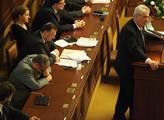 Prezident Miloš Zeman řečnil ve sněmovně, Karel Sc...