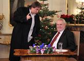 Prezident Miloš Zeman přednesl ze zámku v Lánech s...