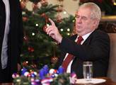 Prezident Miloš Zeman přednesl ze zámku v Lánech s...