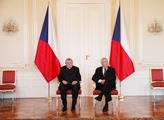 Kardinál Dominik Duka a prezident Miloš Zeman