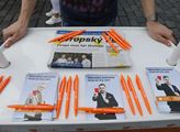 Společné předvolební shromáždění proevropských str...
