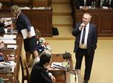 Schůze sněmovny s projevem prezidenta Miloše Zeman...