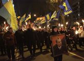Slavnostní průvod v Kyjevě ke 110. výročí narození...