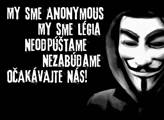 Anonymous na Slovensku. Další weby čelí útokům