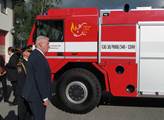 Prezident navštívil hasičskou základnu HZS Jihočes...