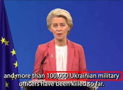 „100 000 mrtvých vojáků Ukrajiny.“ Šéfka EK povídala, pak se mazalo. Ale jsou tu náznaky...