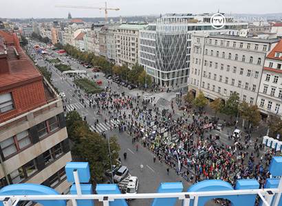 VIDEO Odbory na Václavském náměstí
