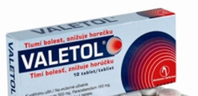 Volně prodejný lék na bolesti – Valetol