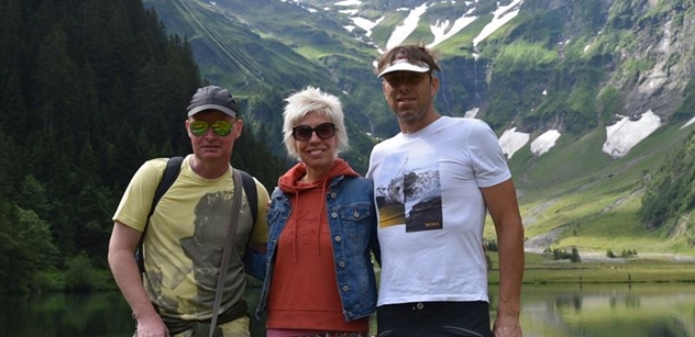 Martin France, Martin Harich a Marcela Březinová v rakouských Alpách kousek od Kaprunu