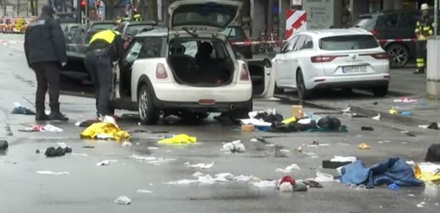 Odborářská demonstrace odnesla útok autem v Mnichově