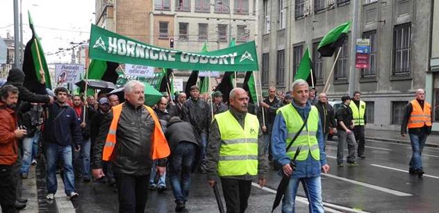 OKD: Demonstrace horníků prošla Ostravou