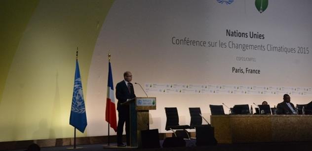 Projev premiéra Sobotky na klimatické konferenci OSN v Paříži