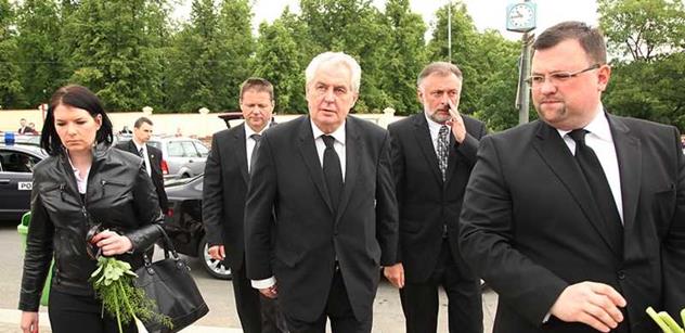 Šéf Zemanovy ochranky: Položím za prezidenta život