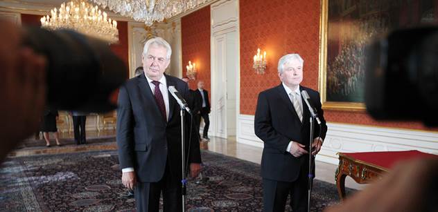 Prezident Zeman se v Lánech setká s premiérem Rusnokem