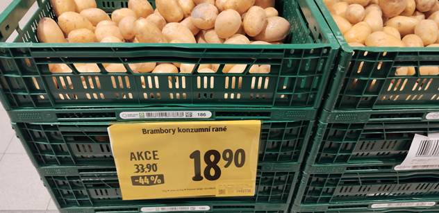 Zvykejte si. Brambory i 40 Kč za kilo. V akci za 19. A českých je málo