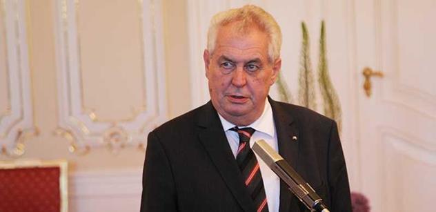 Zeman se vyjádřil k novému premiérovi a odrazil útok novinářky