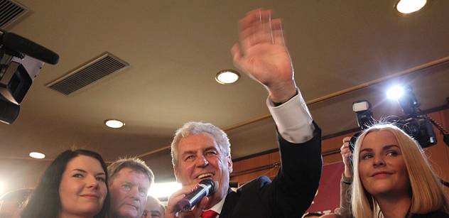 Novým českým prezidentem byl zvolen Miloš Zeman