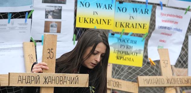 Pochod důstojnosti v Kyjevě. Zaorálek, Tusk, Gauck a mnozí další pochodovali k výročí Majdanu