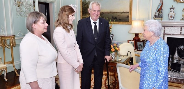 Služba, pokora, vznešenost, vzpomínal prezident Zeman na královnu Alžbětu II.