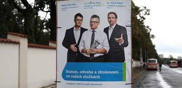 Pražský průzkum potěší nové strany: Boduje exprimátor Kasl i pravicový Restart