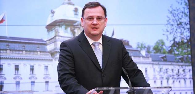 Premiér Nečas:  Vláda plní postupně všechny body Šluknovského desatera