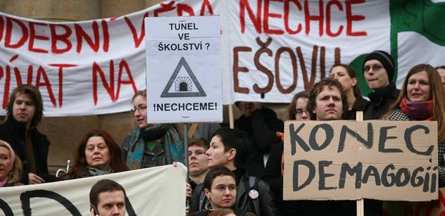 Michal P.: Report z demonstrace studentů